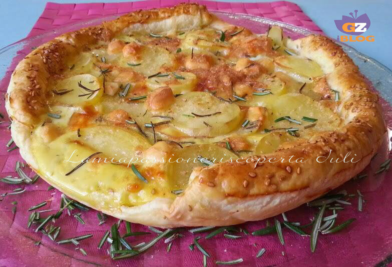 Torta di sfoglia con patate