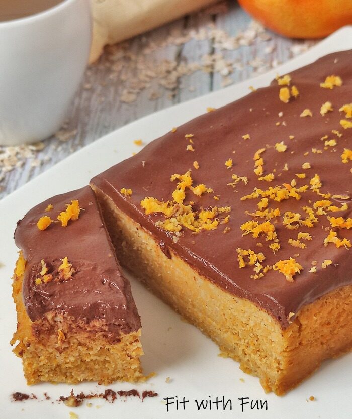Torta di zucca 4 ingredienti proteica senza zucchero e lattosio