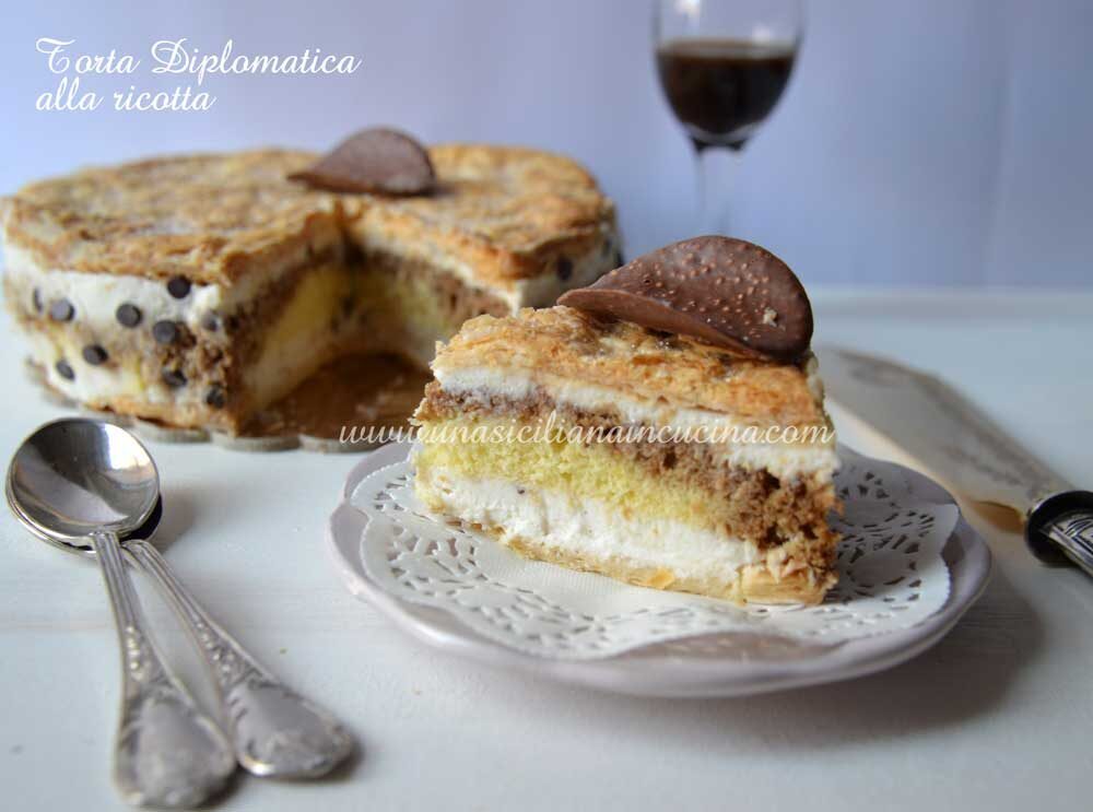 Torta diplomatica alla ricotta