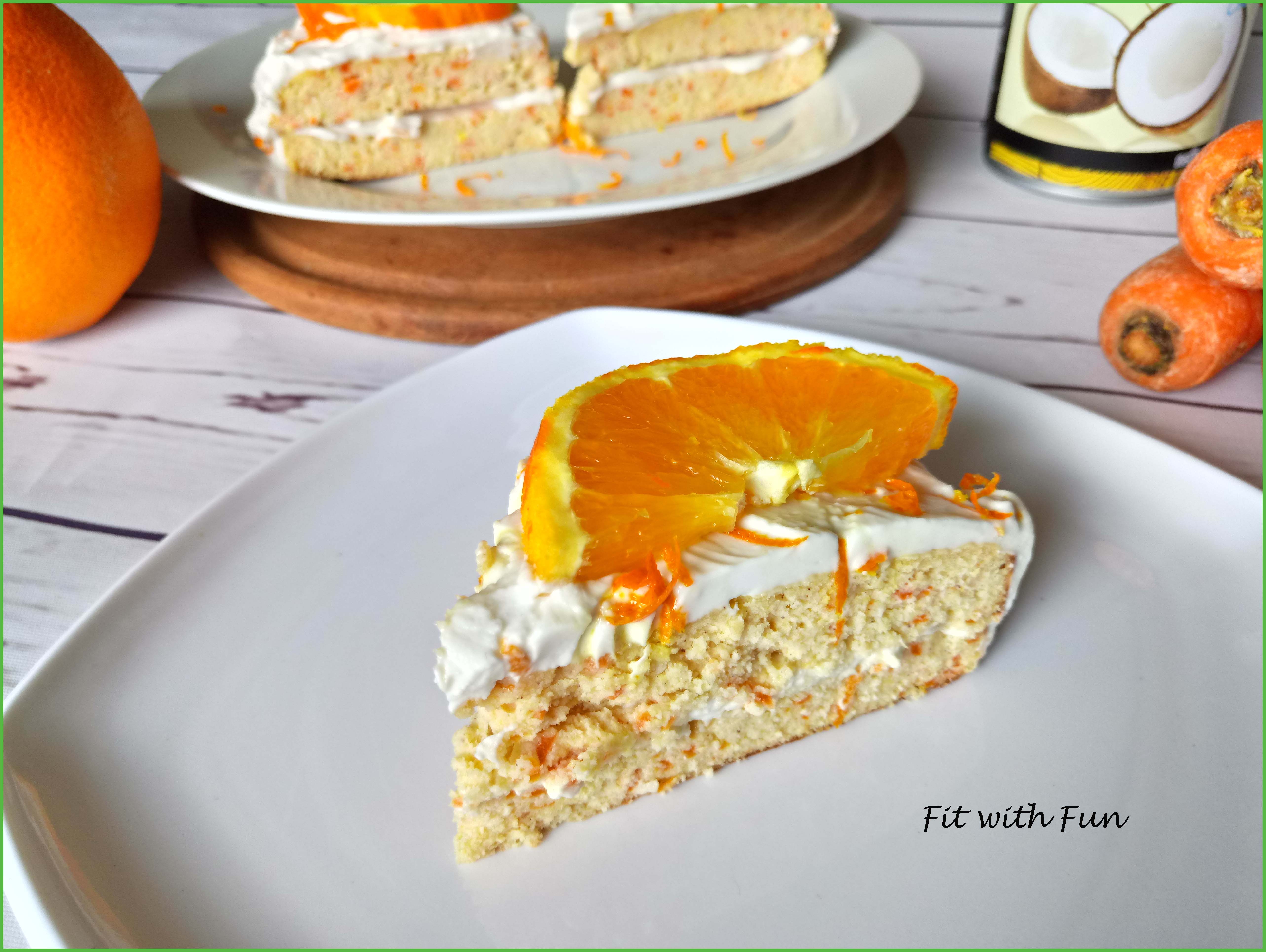 Torta Divina all’Arancia Cocco e Carote Gluten Free