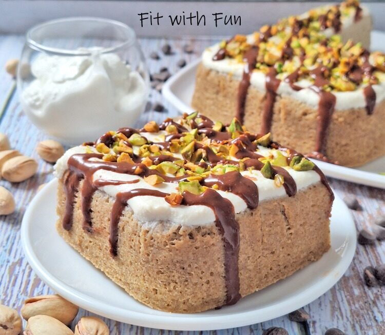 Torta fit e light al cannolo proteica e senza zucchero