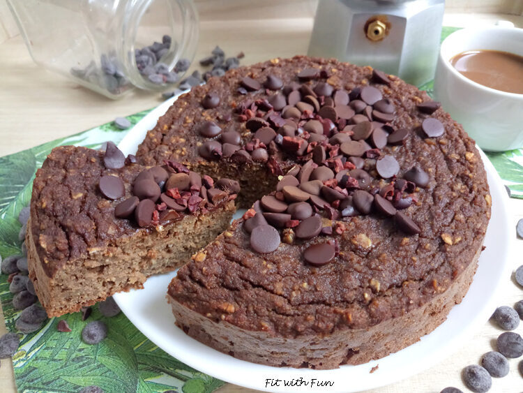 Torta fit e light latte di cocco e caffè