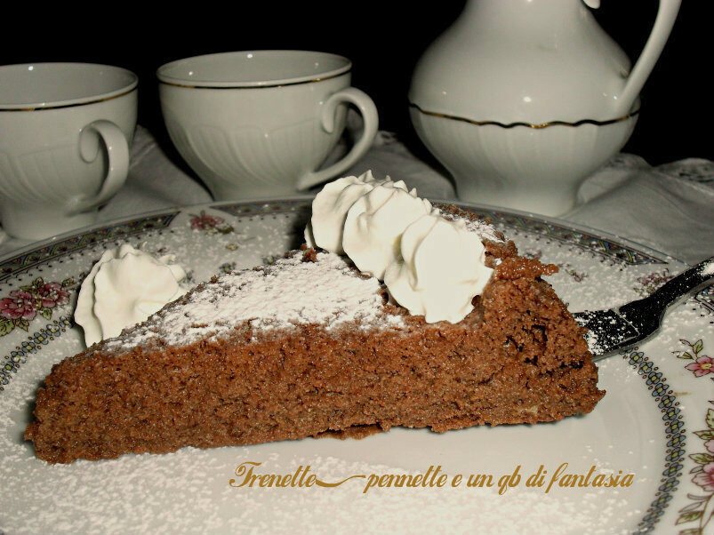 Torta fondente con ricotta e yogurt