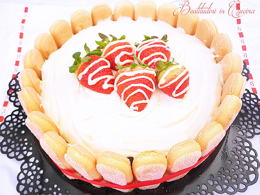 Torta fragole e mascarpone