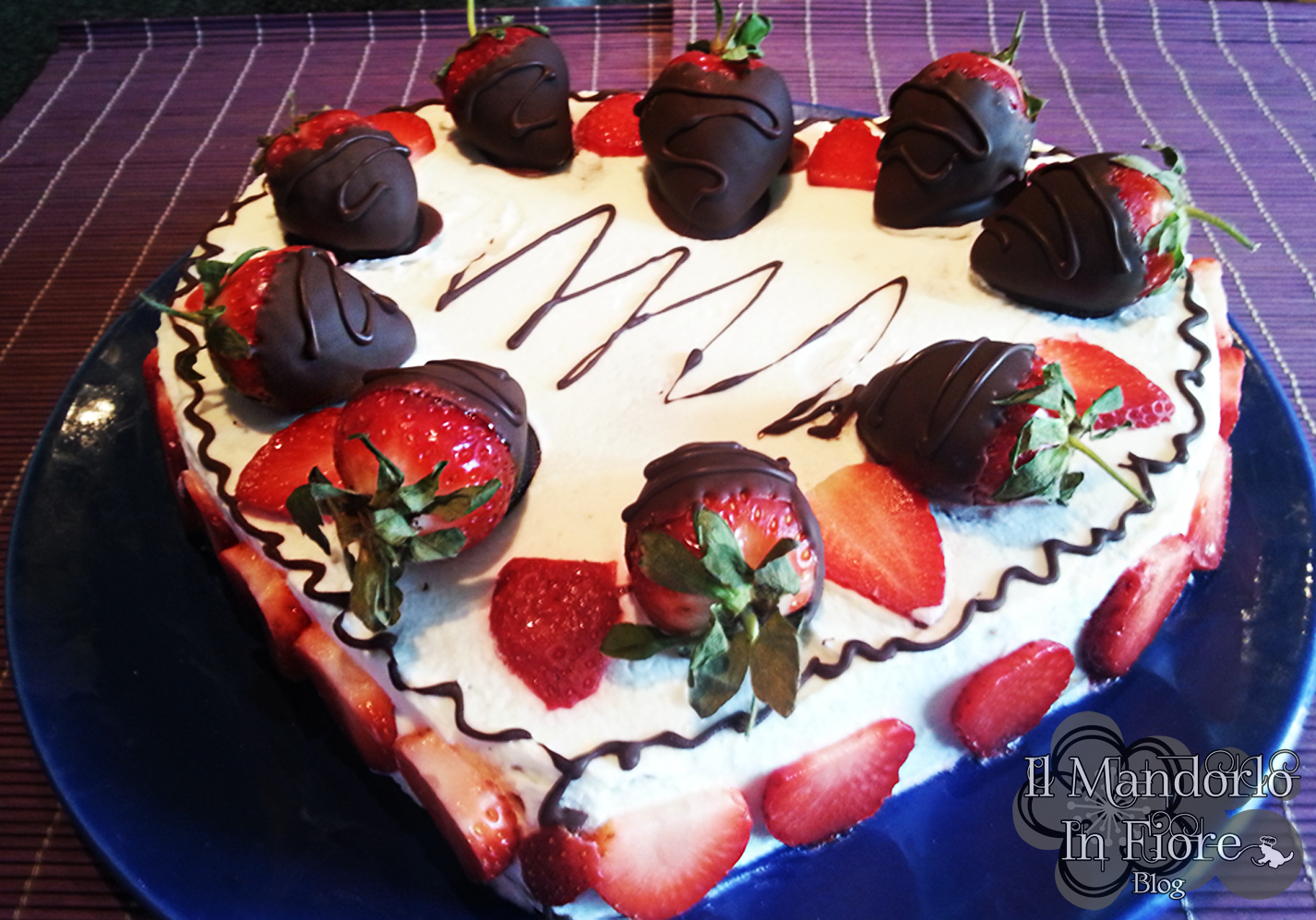 Torta fragole e panna