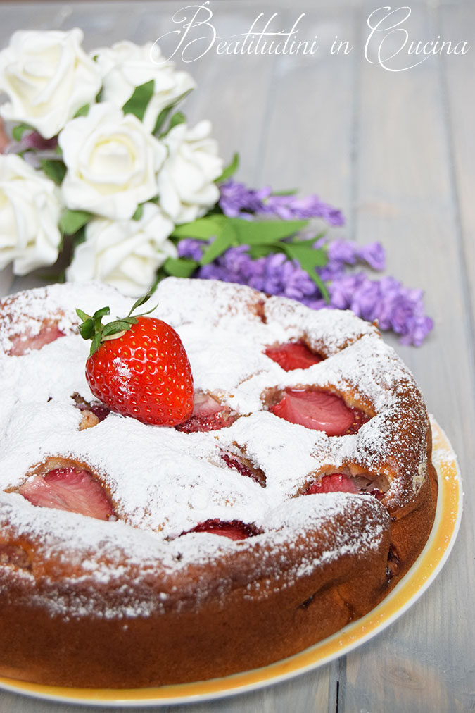 Torta fragole e ricotta