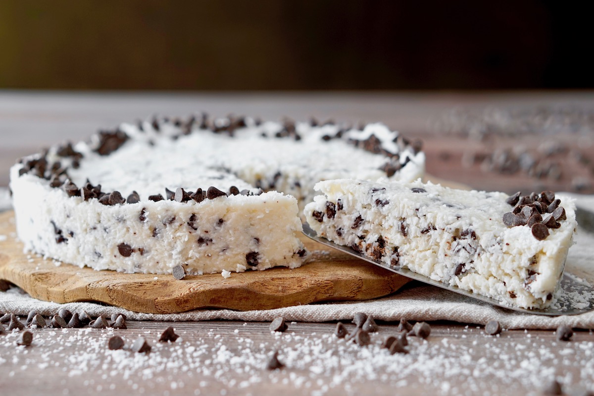 Torta fredda al cioccolato e cocco