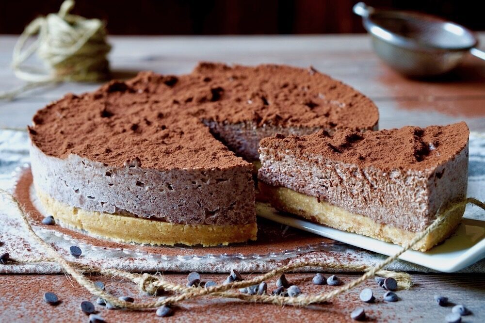 Torta fredda al cioccolato e ricotta