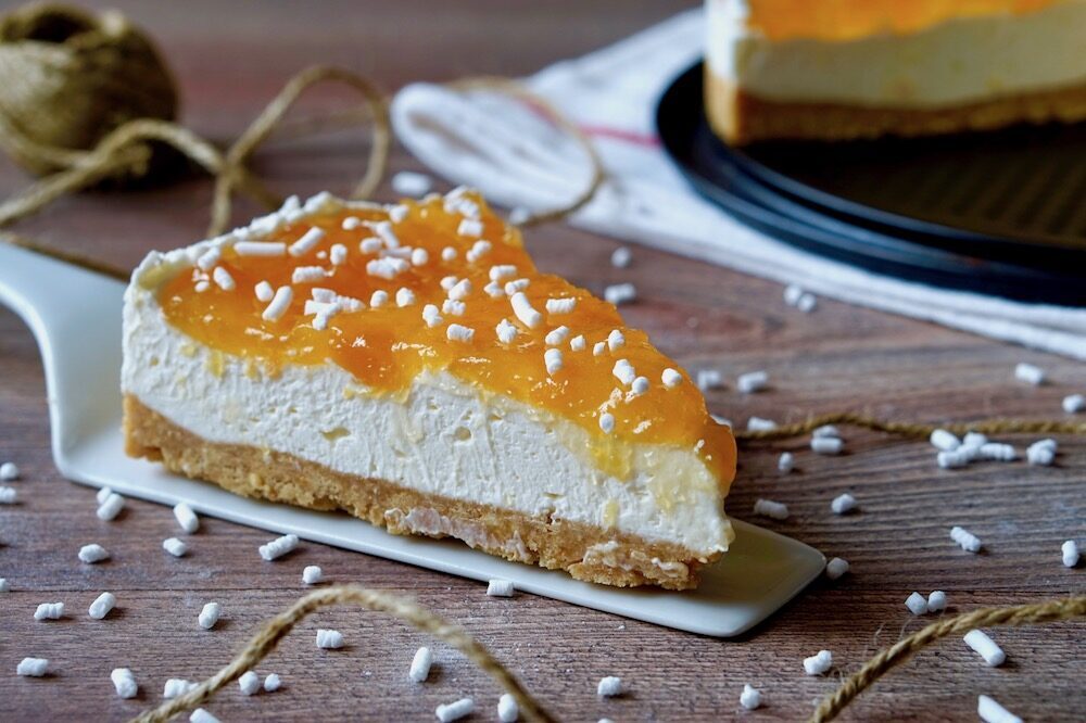 Torta fredda al mascarpone e marmellata
