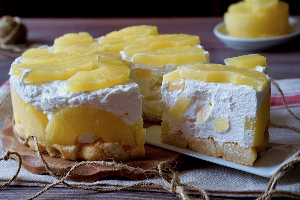 Torta fredda all’ananas