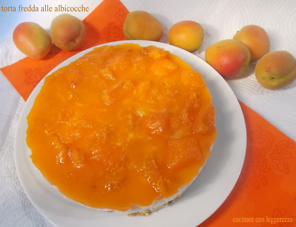 Torta fredda alle albicocche