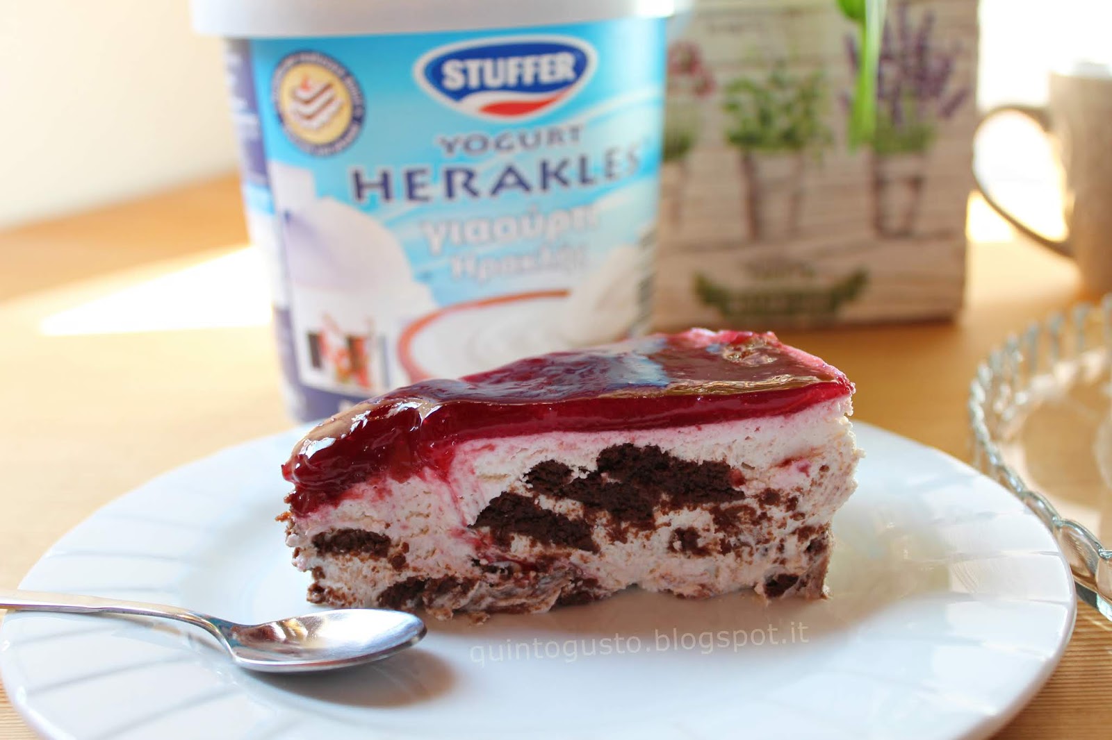 Torta fredda allo yogurt – black forest