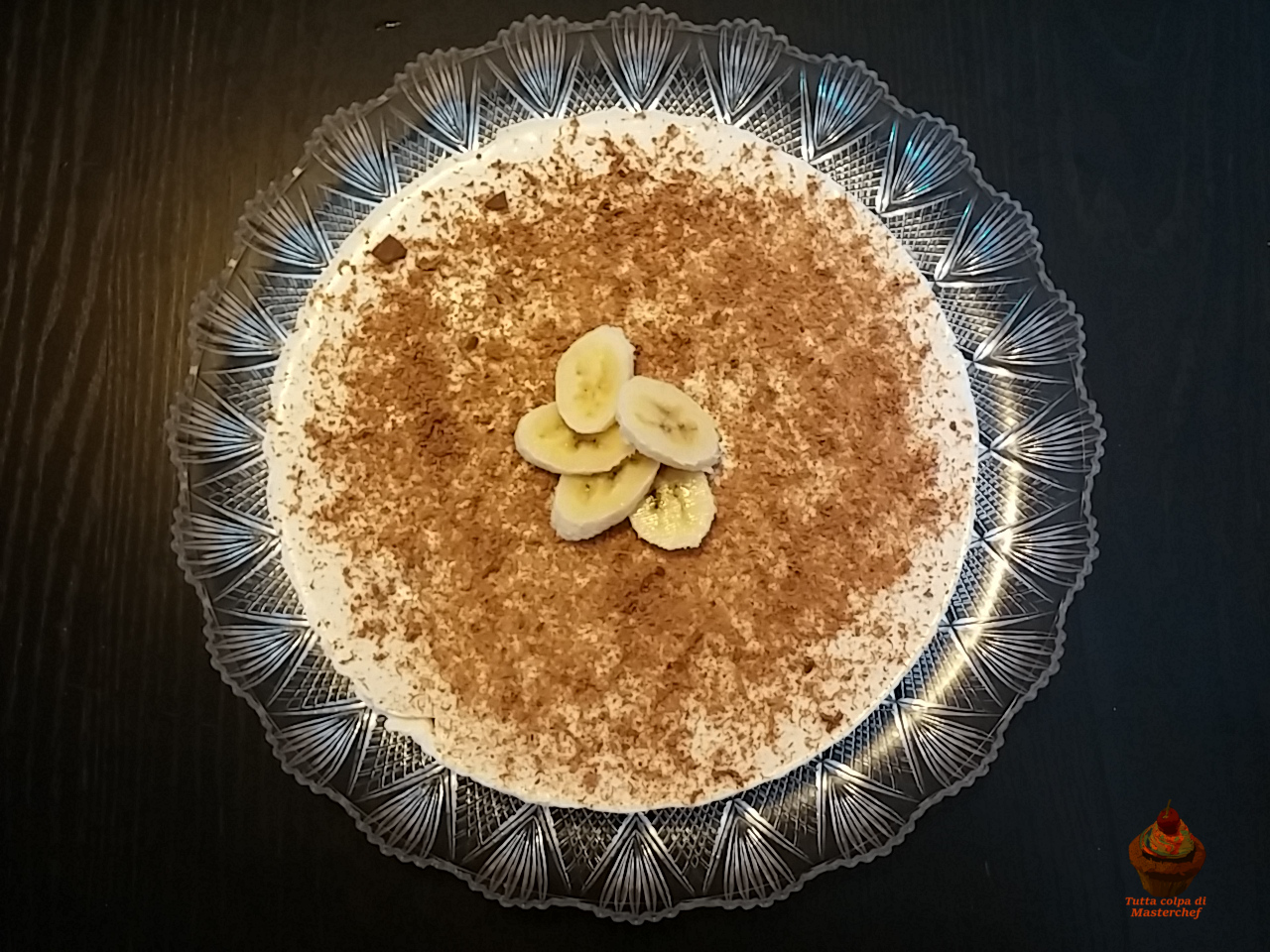 Torta fredda allo yogurt e banana