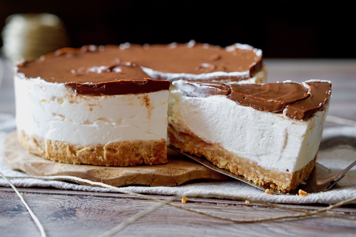 Torta fredda allo yogurt e nutella