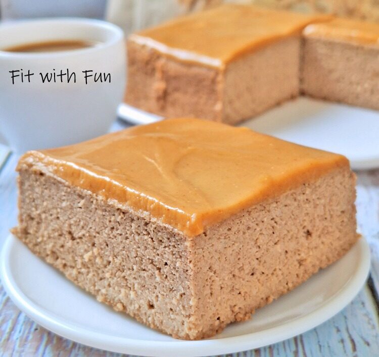 Torta fredda caffè e caramello proteica e senza zucchero