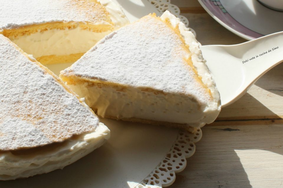 Torta fredda con crema al latte