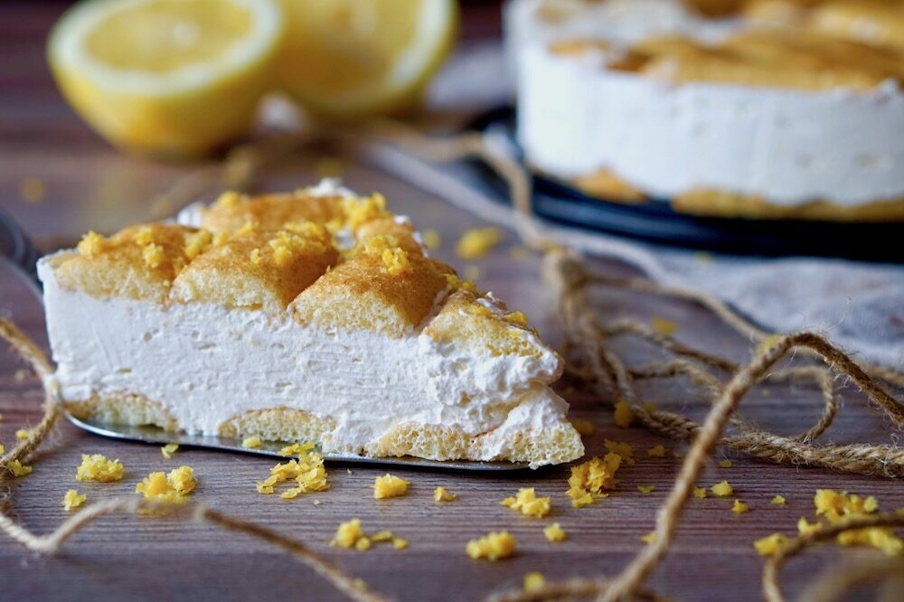 Torta fredda pavesini e limone