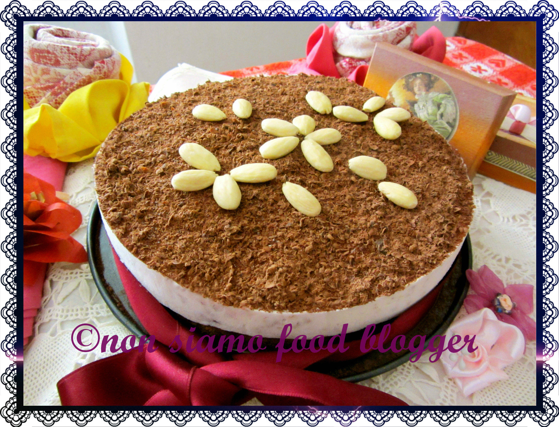 Torta fredda yogurt e cioccolato (senza panna, senza gelatina e senza burro)
