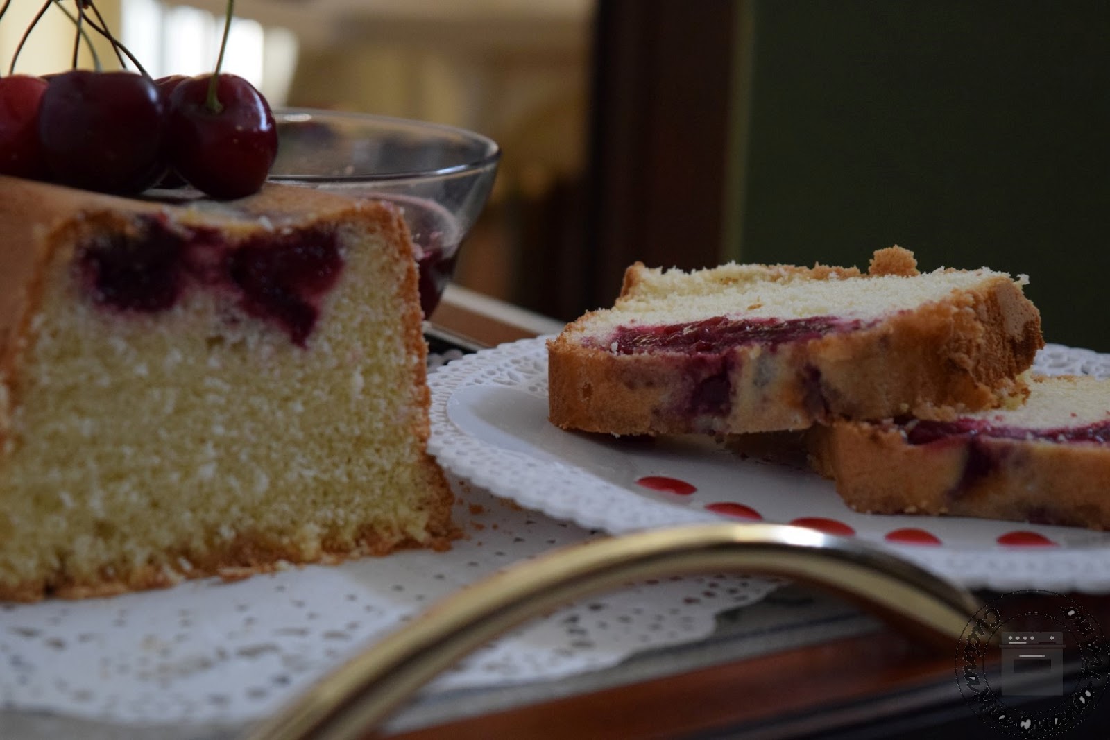 Torta genovese alle ciliegie