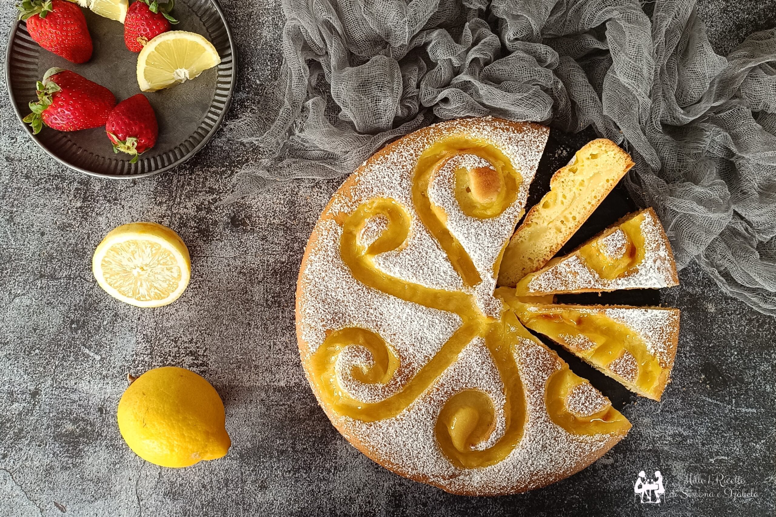 Torta girasole al limone senza lattosio