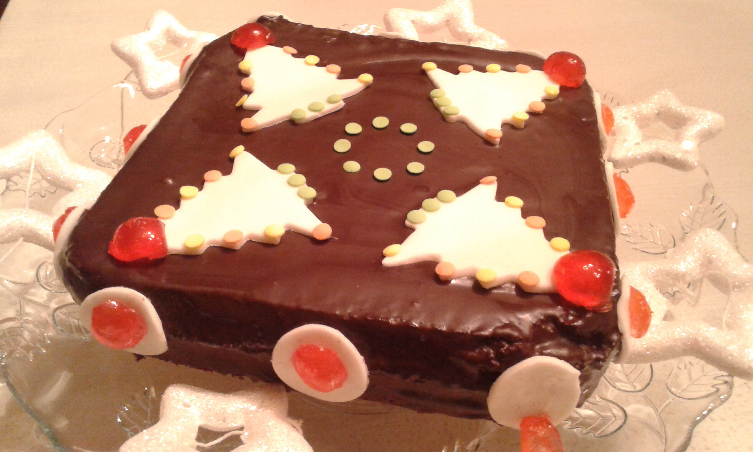 Torta glassata al cacao