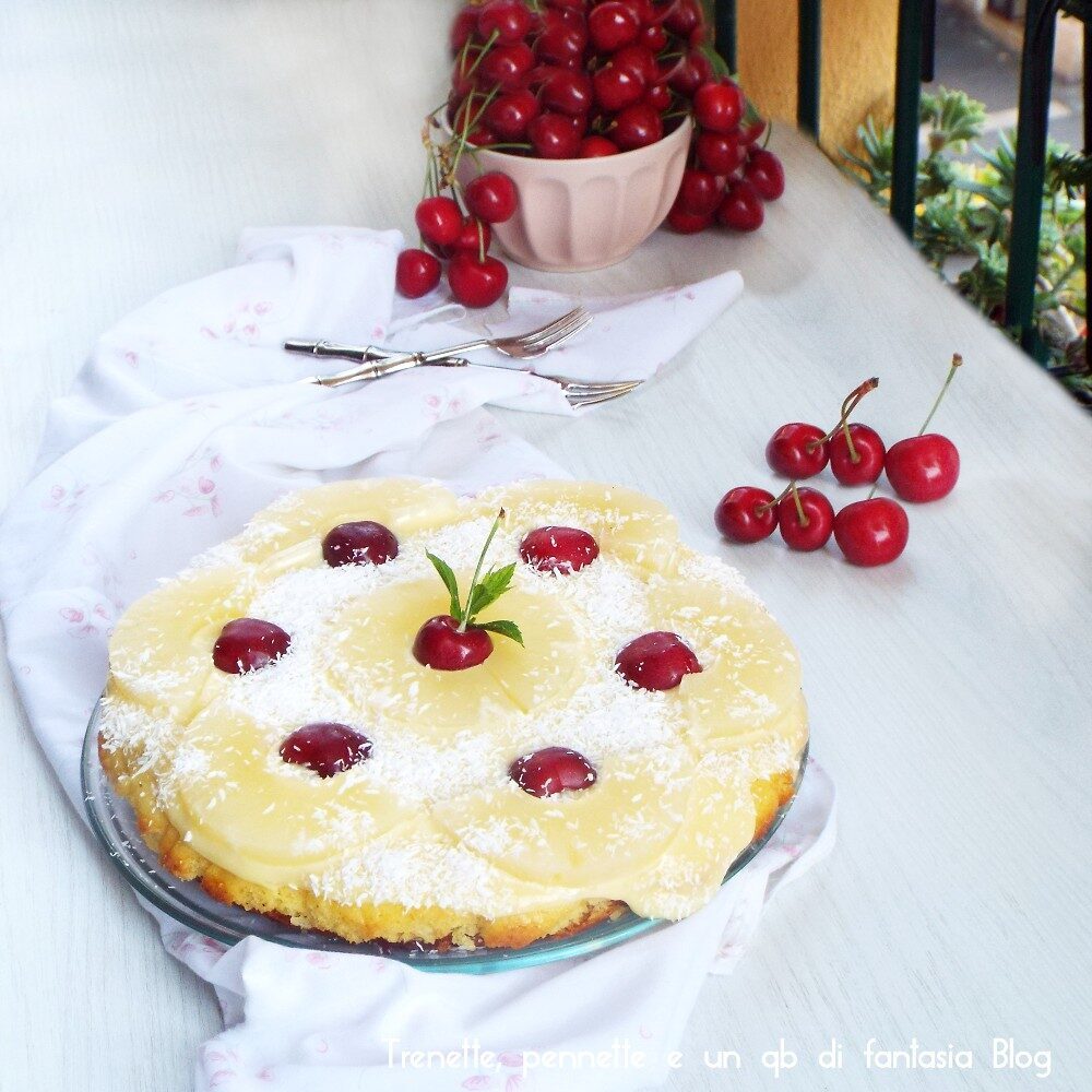 Torta in padella con marmellata e crema