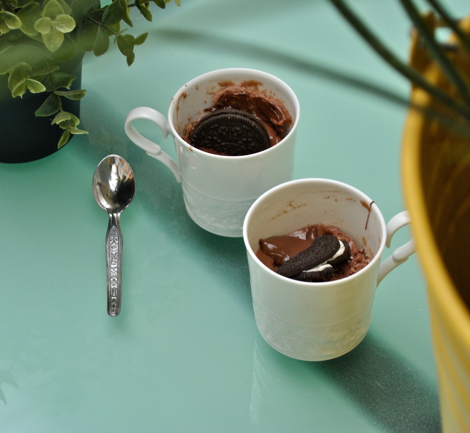 Torta in tazza al microonde cheesecake con mentecontorta