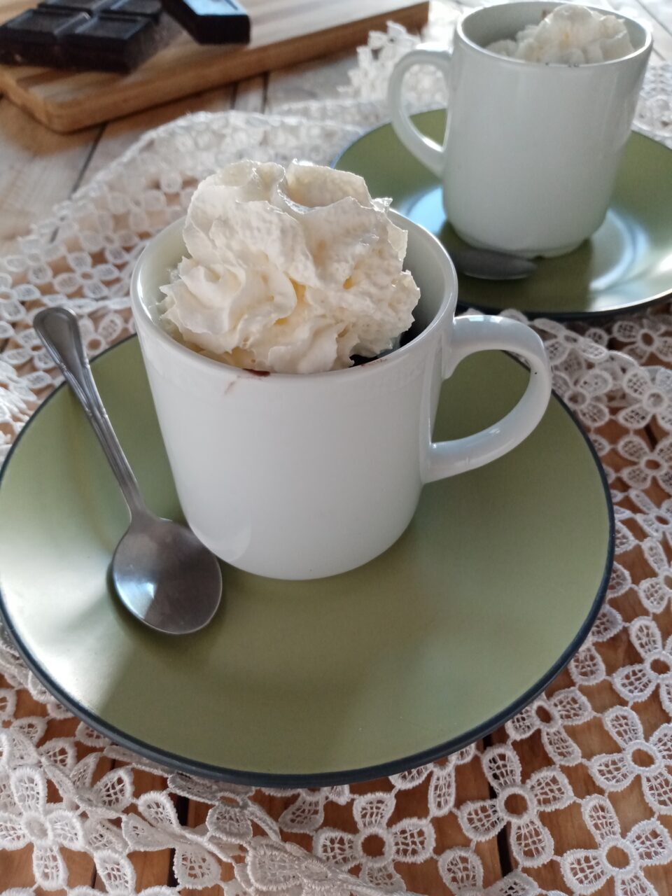 Torta in tazza senza uova