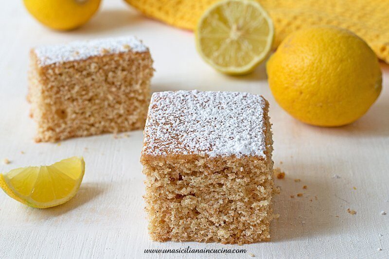 Torta integrale al limone morbida