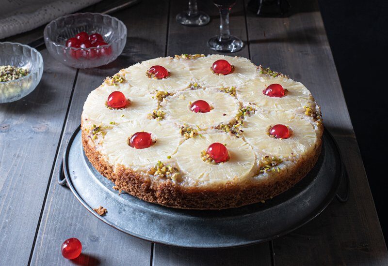 Torta integrale all’ananas rovesciata