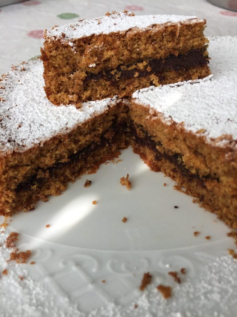 Torta integrale con doppia cottura
