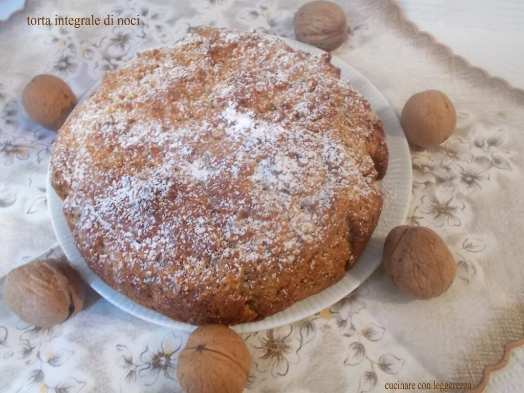 Torta integrale di noci