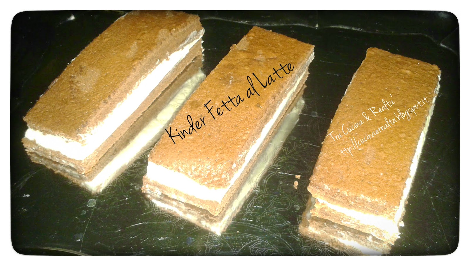 Torta kinder fetta al latte homemade