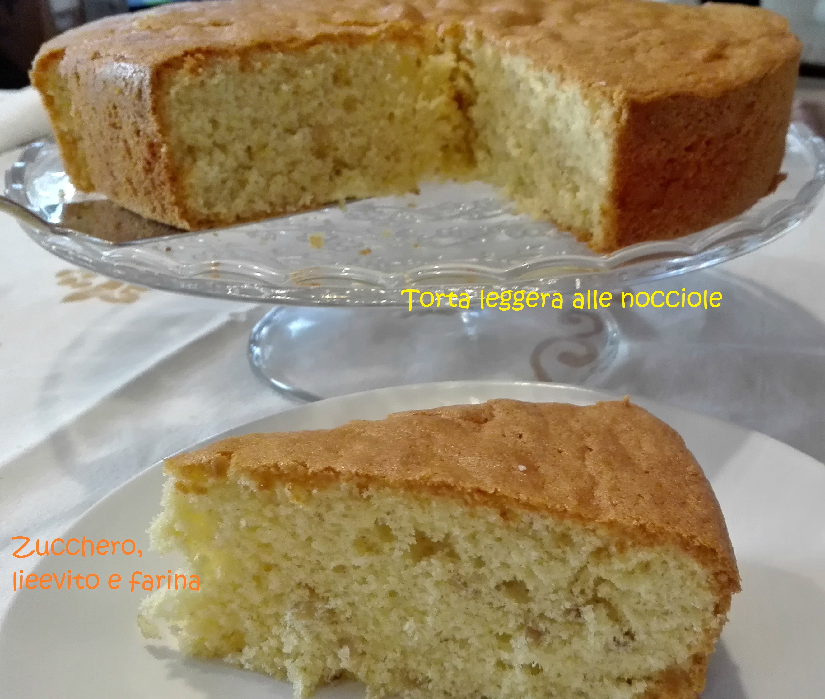 Torta leggera alle nocciole