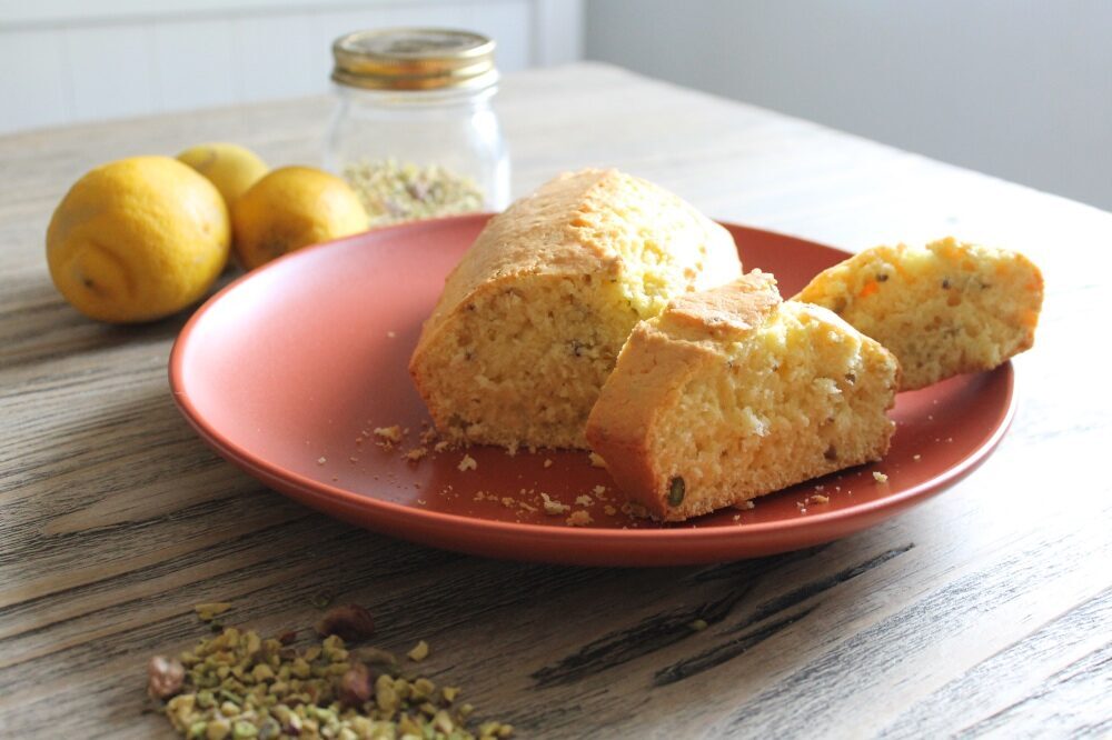 Torta limone e pistacchi
