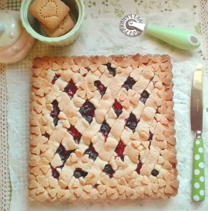 Torta linzer con farina integrale