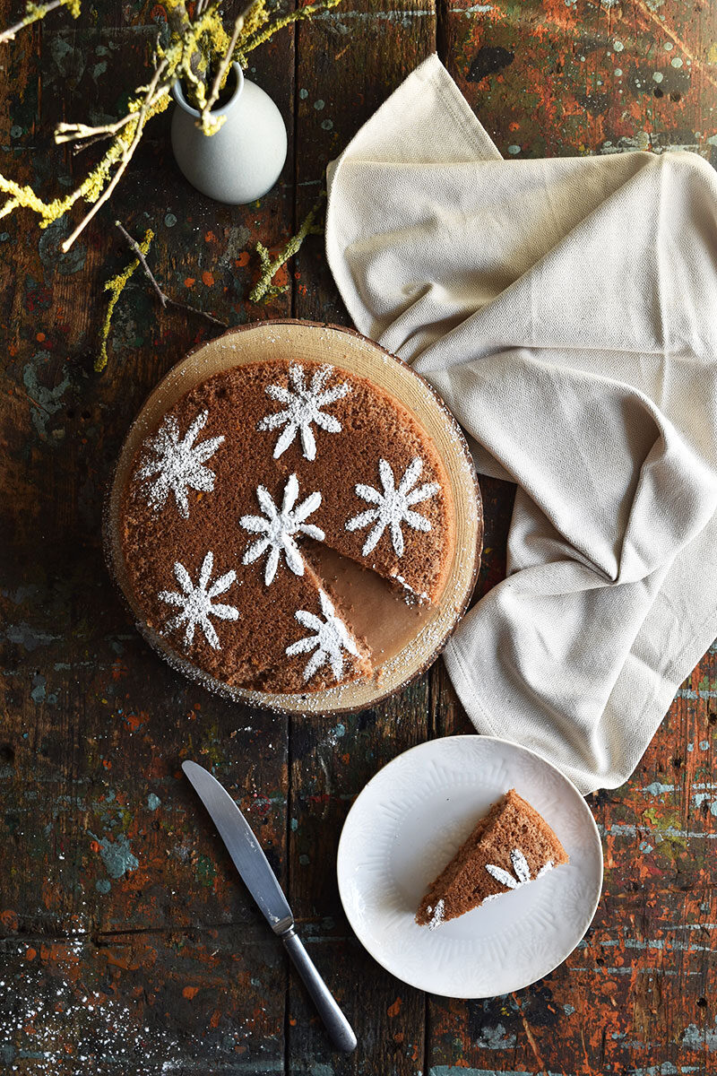 Torta margherita al cacao