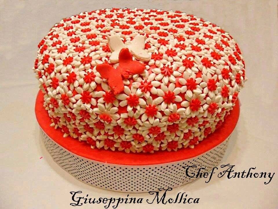 Torta margherita con crema pistacchio