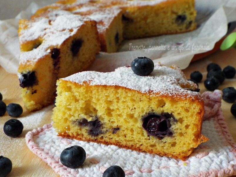 Torta margherita con mirtilli