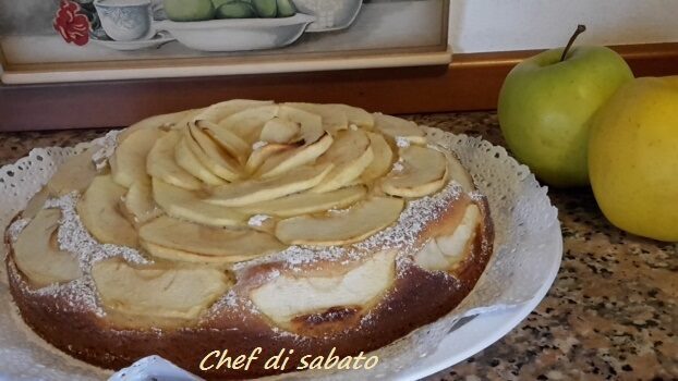 Torta mele e ricotta senza burro
