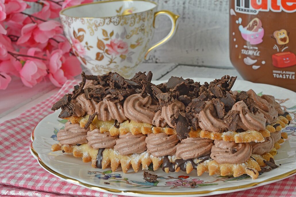 Torta millefoglie nutella e mascarpone facile e veloce