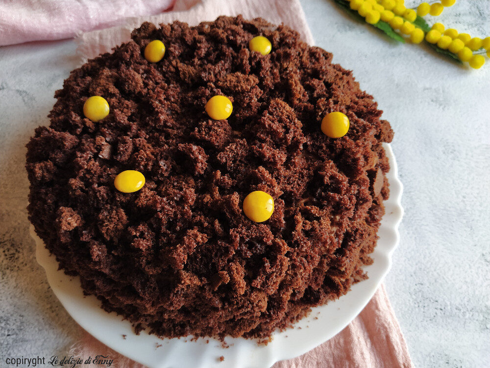 Torta mimosa al cioccolato