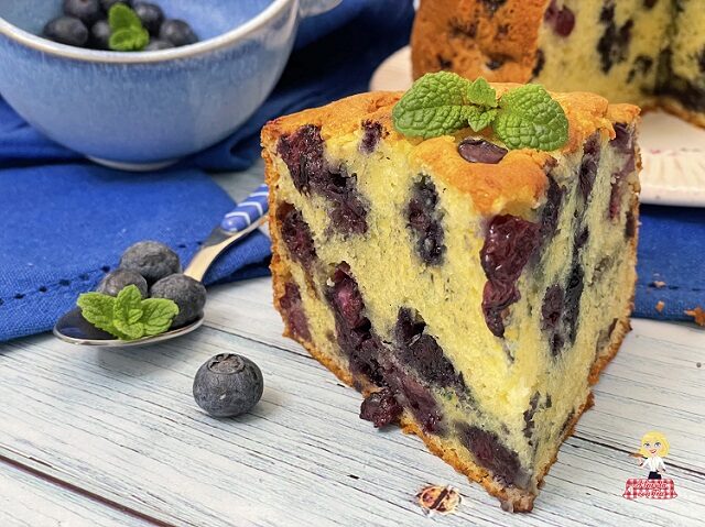 Torta mirtilli e ricotta soffice