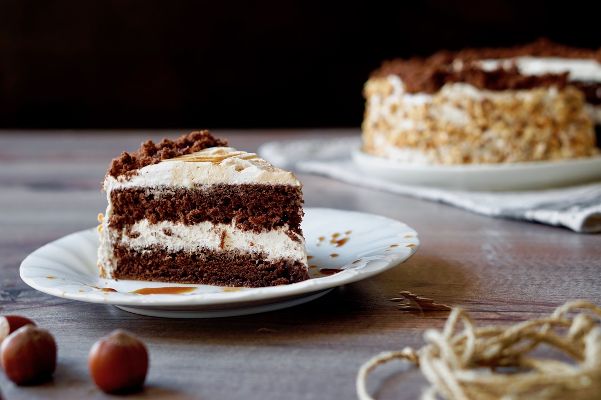 Torta moka al cioccolato e caffè