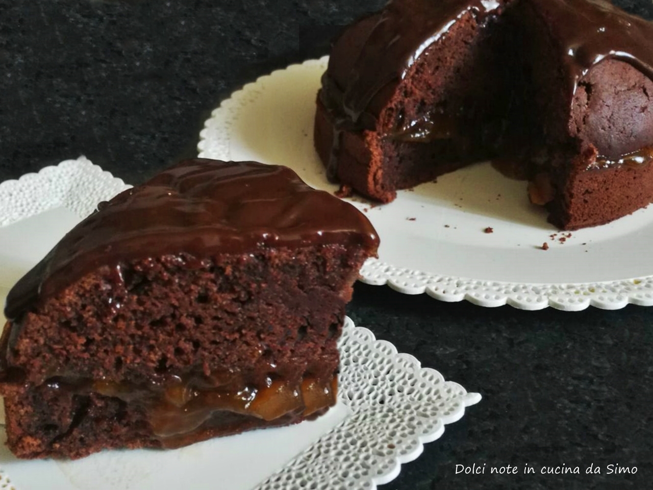 Torta morbida al cioccolato e marmellata