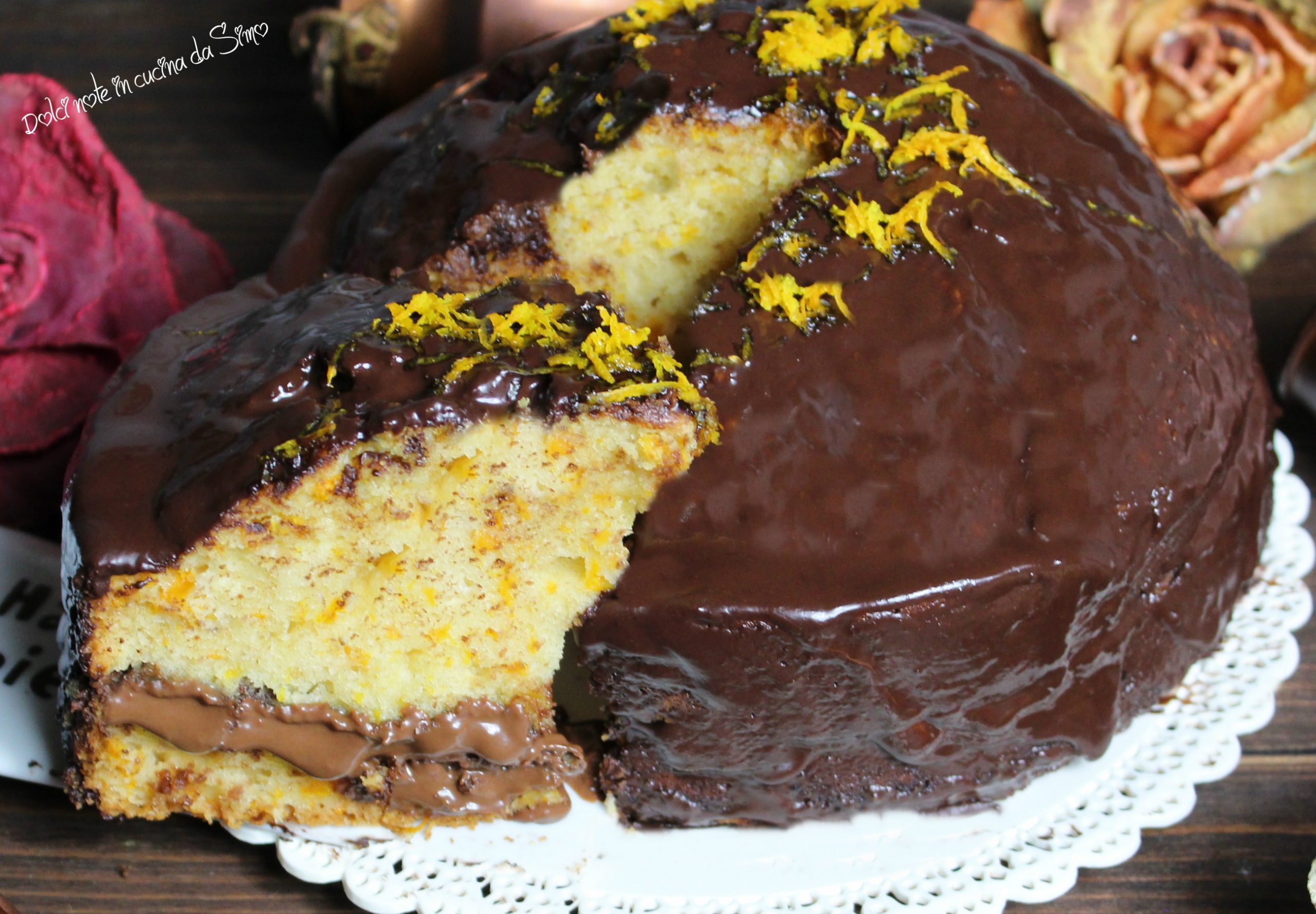 Torta morbida alla zucca e cioccolato