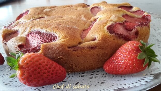 Torta morbida alle fragole
