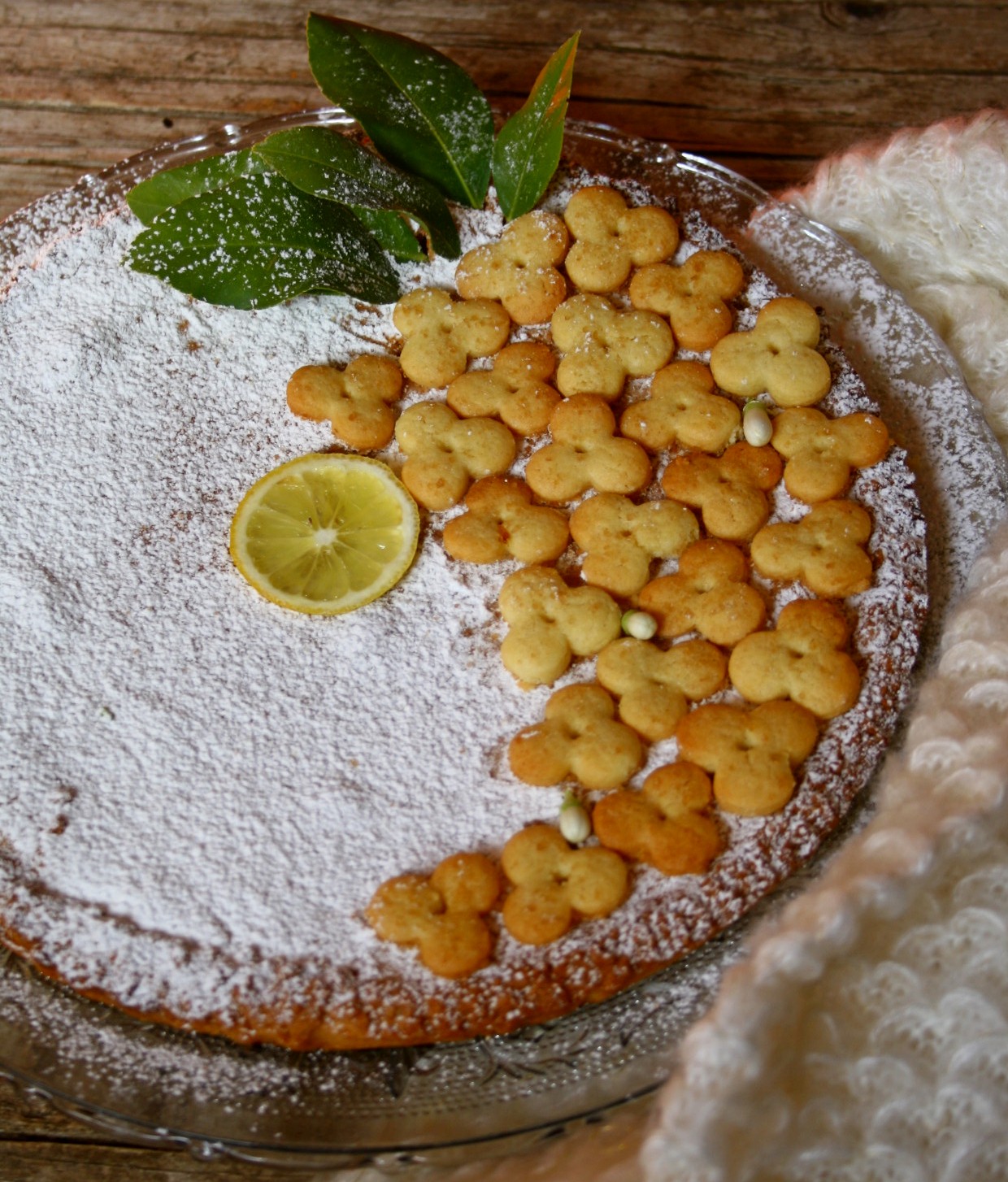 Torta morbida con crema limone