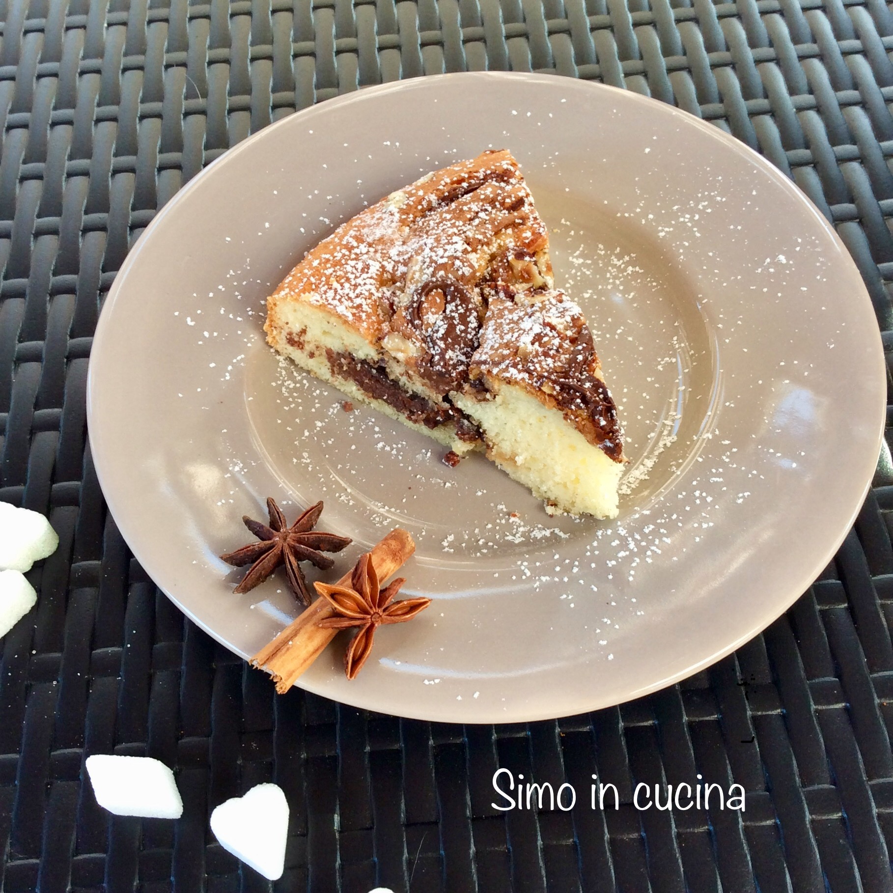 Torta morbida con nutella e philadelphia