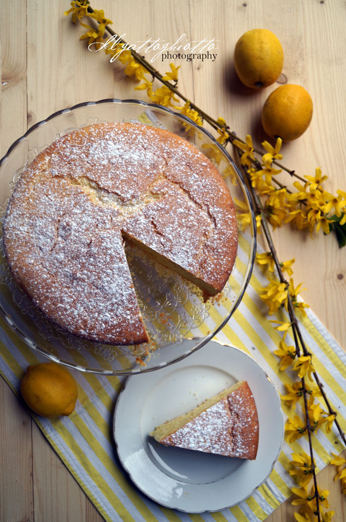Torta morbida limone e robiola